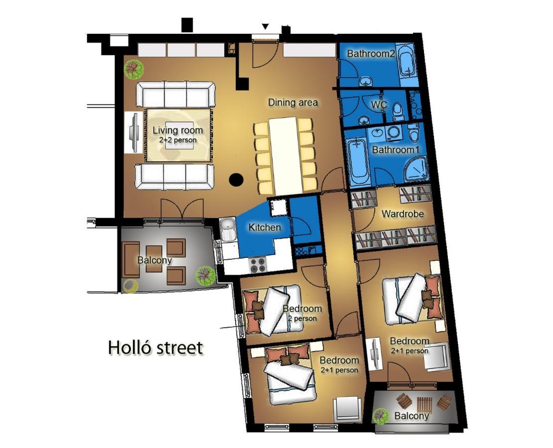Gde Hollo Apartments Budapest Exterior foto